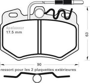 MGA 201 - Тормозные колодки, дисковые, комплект autospares.lv