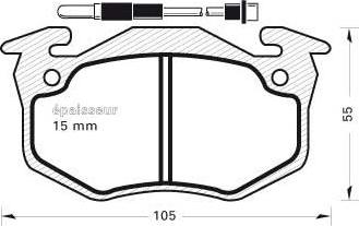 MGA 202 - Тормозные колодки, дисковые, комплект autospares.lv