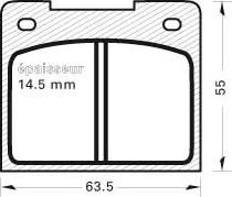 MGA 20 - Тормозные колодки, дисковые, комплект autospares.lv