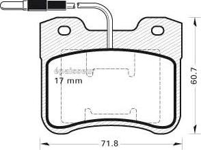 MGA 215 - Тормозные колодки, дисковые, комплект autospares.lv