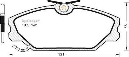 MGA 210 - Тормозные колодки, дисковые, комплект autospares.lv