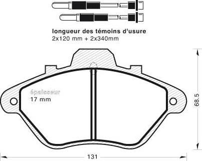 MGA 235 - Тормозные колодки, дисковые, комплект autospares.lv