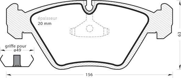 MGA 236 - Тормозные колодки, дисковые, комплект autospares.lv