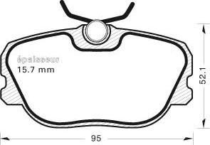 MGA 230 - Тормозные колодки, дисковые, комплект autospares.lv