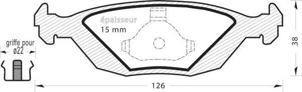 MGA 231 - Тормозные колодки, дисковые, комплект autospares.lv