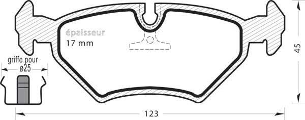 MGA 237 - Тормозные колодки, дисковые, комплект autospares.lv