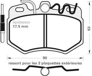 MGA 220 - Тормозные колодки, дисковые, комплект autospares.lv