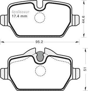 Brembo 25479 - Тормозные колодки, дисковые, комплект autospares.lv