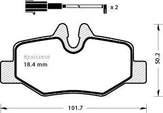 MGA 754 - Тормозные колодки, дисковые, комплект autospares.lv