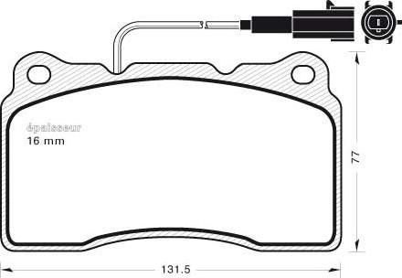 MGA 755 - Тормозные колодки, дисковые, комплект autospares.lv