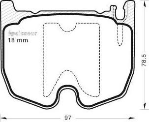 MGA 753 - Тормозные колодки, дисковые, комплект autospares.lv