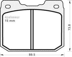 MGA 75 - Тормозные колодки, дисковые, комплект autospares.lv