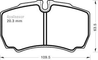 MGA 764 - Тормозные колодки, дисковые, комплект autospares.lv