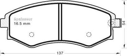 MGA 761 - Тормозные колодки, дисковые, комплект autospares.lv