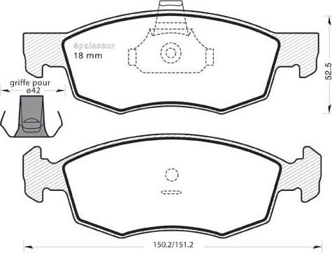 MGA 704 - Тормозные колодки, дисковые, комплект autospares.lv