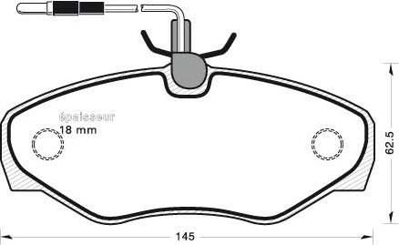 BOSCH 986424531 - Тормозные колодки, дисковые, комплект autospares.lv