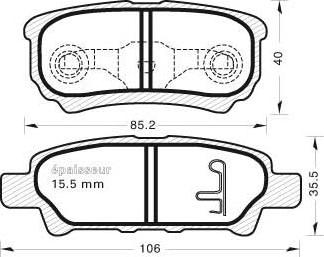 MGA 789 - Тормозные колодки, дисковые, комплект autospares.lv