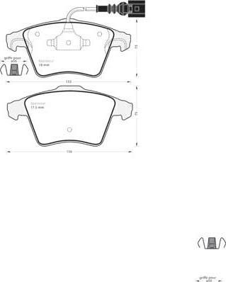 MGA 739 - Тормозные колодки, дисковые, комплект autospares.lv