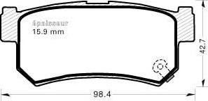 Ferodo FSL1937 - Тормозные колодки, дисковые, комплект autospares.lv