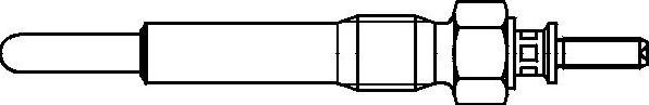 MGA BP743 - Свеча накаливания autospares.lv