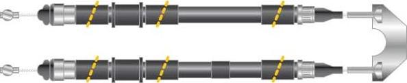 MGA CF5967 - Тросик, cтояночный тормоз autospares.lv