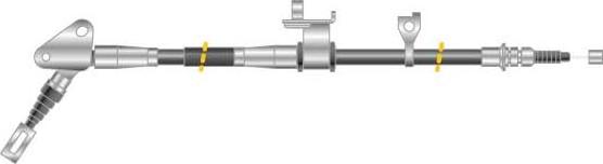 MGA CF5293 - Тросик, cтояночный тормоз autospares.lv