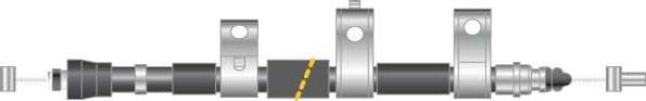 MGA CF6101 - Тросик, cтояночный тормоз autospares.lv