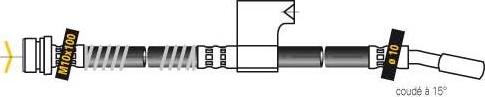 MGA F5551 - Тормозной шланг autospares.lv