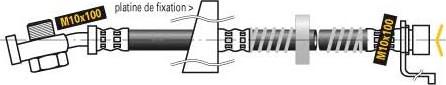 MGA F5301 - Тормозной шланг autospares.lv