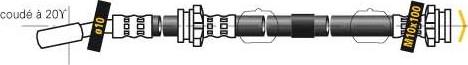 MGA F5274 - Тормозной шланг autospares.lv