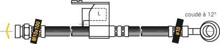 MGA F6923 - Тормозной шланг autospares.lv