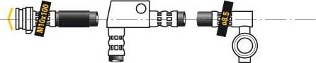 MGA F6333 - Тормозной шланг autospares.lv