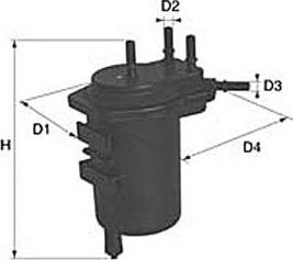 MGA FG2043 - Топливный фильтр autospares.lv