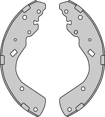 MGA K944893 - Комплект тормозных колодок, барабанные autospares.lv