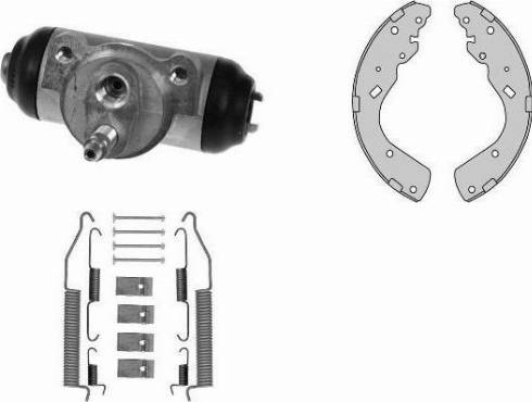 MGA K944893 - Комплект тормозных колодок, барабанные autospares.lv