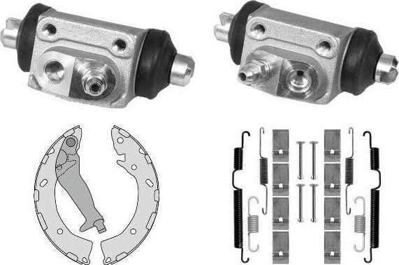 MGA K919865 - Комплект тормозных колодок, барабанные autospares.lv