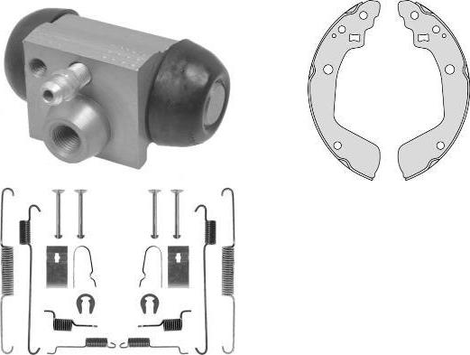 MGA K932984 - Комплект тормозных колодок, барабанные autospares.lv