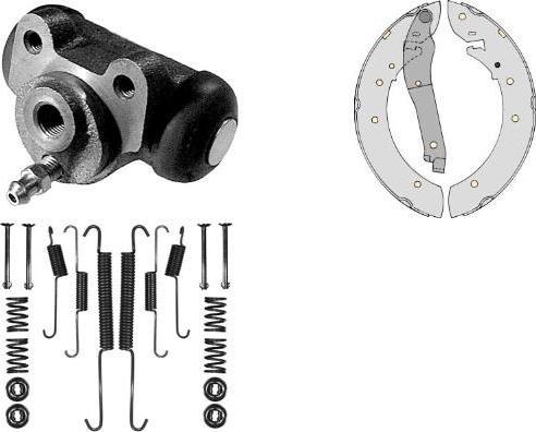 MGA K562768 - Комплект тормозных колодок, барабанные autospares.lv