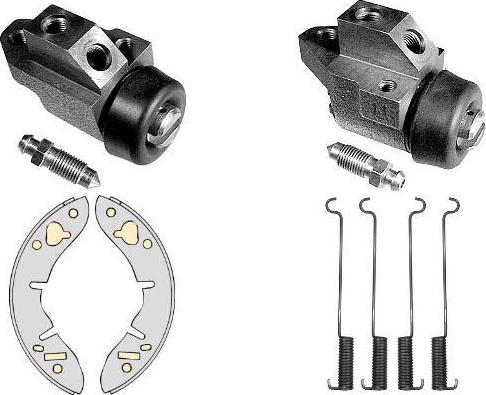 MGA K530400 - Комплект тормозных колодок, барабанные autospares.lv