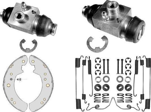 MGA K647475 - Комплект тормозных колодок, барабанные autospares.lv