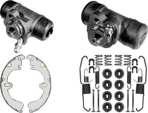 MGA K654324 - Комплект тормозных колодок, барабанные autospares.lv