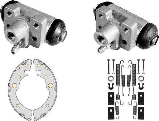 MGA K660310 - Комплект тормозных колодок, барабанные autospares.lv