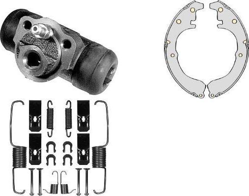 MGA K668330 - Комплект тормозных колодок, барабанные autospares.lv