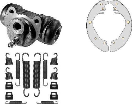 MGA K606816 - Комплект тормозных колодок, барабанные autospares.lv