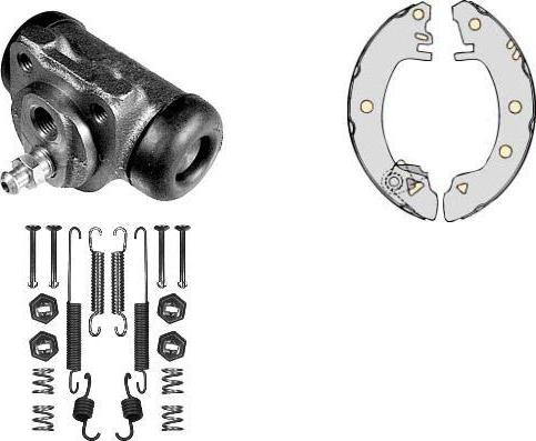 MGA K614468 - Комплект тормозных колодок, барабанные autospares.lv