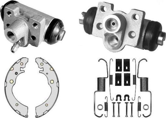 MGA K687830 - Комплект тормозных колодок, барабанные autospares.lv