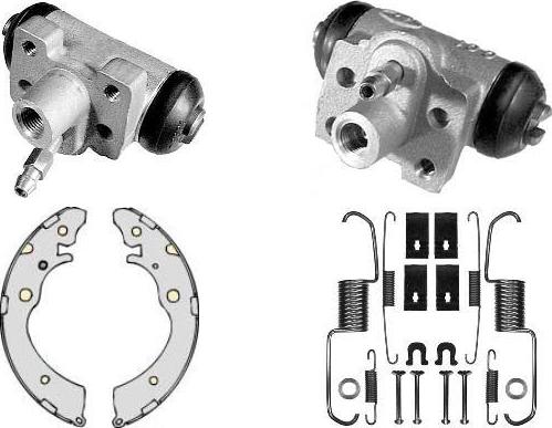 MGA K687306 - Комплект тормозных колодок, барабанные autospares.lv