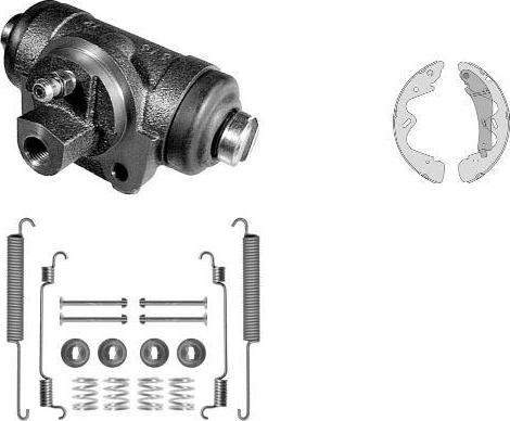 MGA K864470 - Комплект тормозных колодок, барабанные autospares.lv