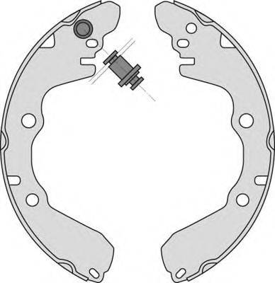 MGA M809 - Комплект тормозных колодок, барабанные autospares.lv