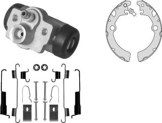 MGA K815960 - Комплект тормозных колодок, барабанные autospares.lv